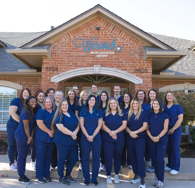 Warwick Dental team of dentists and staff after visit Oklahoma City